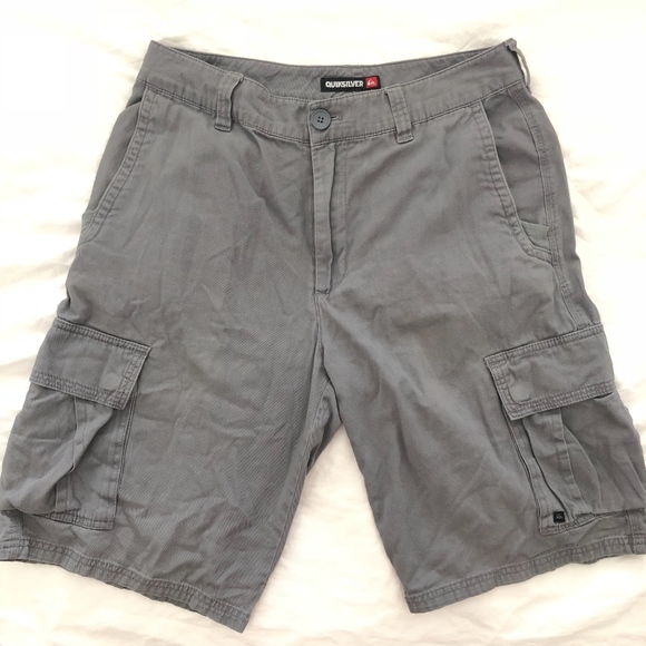 Quiksilver Other - Men's Quiksilver Gray Cargo Shorts Size 30